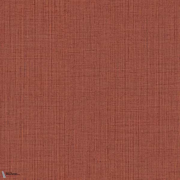 Tisaro wallpaper-Casamance-Terracotta-Roll-Selected Wallpapers-Interiors