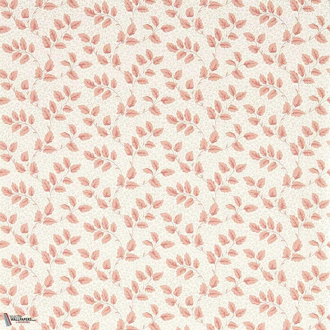 Tomato leaf wallpaper-Sanderson-Pink clay-Roll-Selected Wallpapers-Interiors