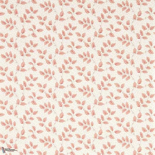 Tomato leaf wallpaper-Sanderson-Pink clay-Roll-Selected Wallpapers-Interiors