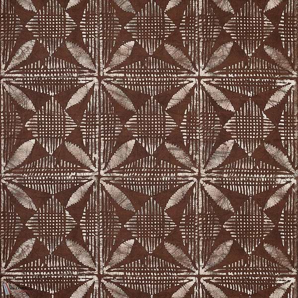 Tortuga batik wallpaper-Thibaut-Brown-Roll-Selected Wallpapers-Interiors