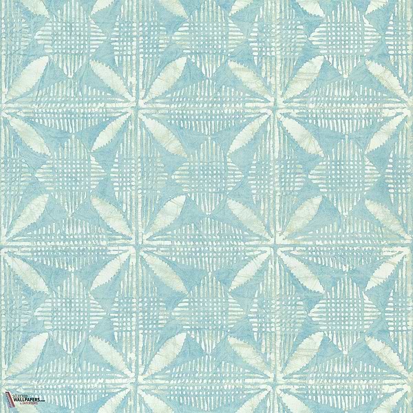 Tortuga batik wallpaper-Thibaut-Turquoise-Roll-Selected Wallpapers-Interiors