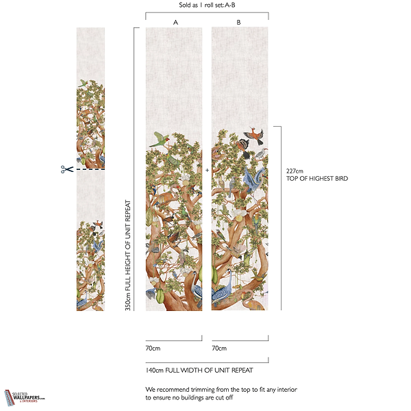 Tree of Life Tapete-Cole and Son-Selected Wallpapers-Interiors