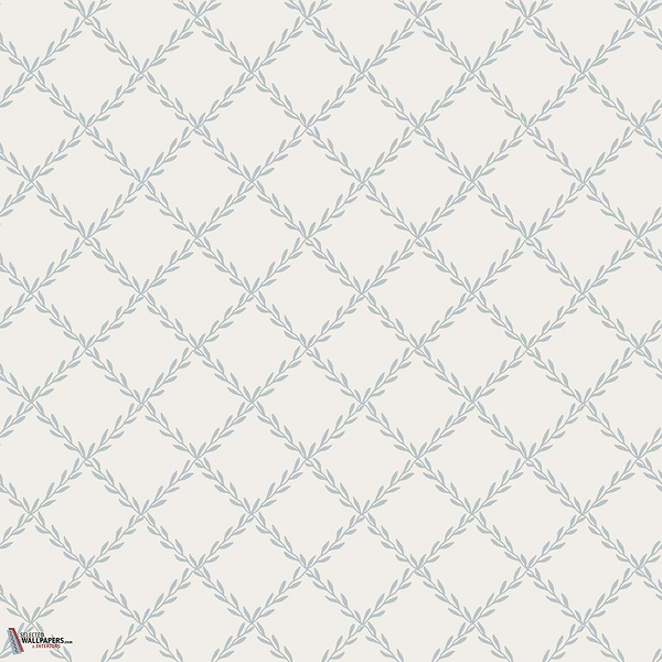 Trellis behang-Sandberg-Misty Blue-Rol-Selected Wallpapers-Interiors