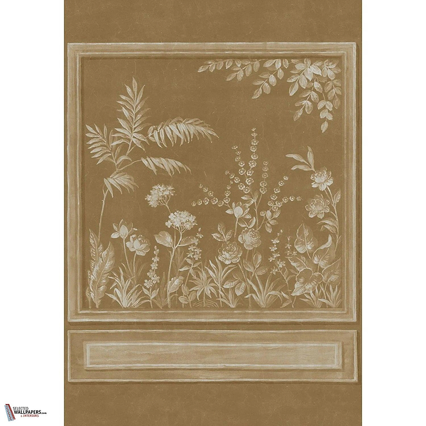 Trianon Metal Tapete-Casamance-Mordore-Set-Selected Wallpapers-Interiors
