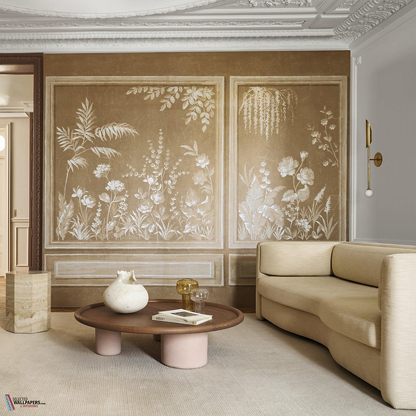 Trianon Metal Tapete-Casamance-Selected Wallpapers-Interiors