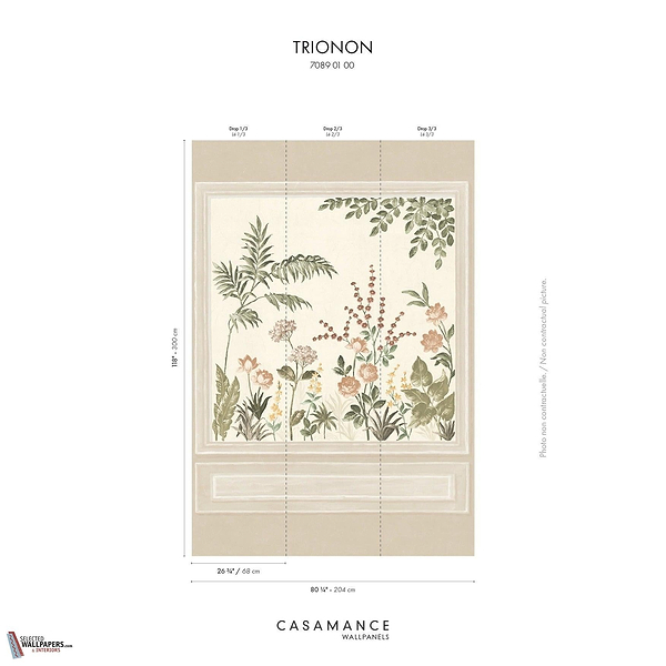 Trianon wallpaper-Casamance-Selected Wallpapers-Interiors
