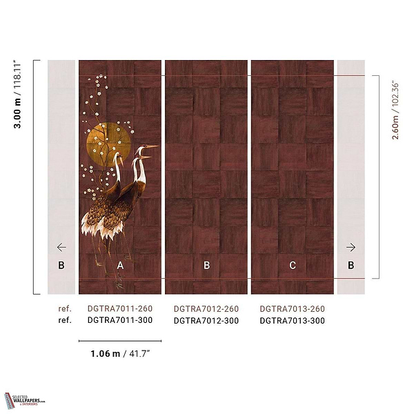 Tsuro Tapete-Masureel-Selected Wallpapers-Interiors