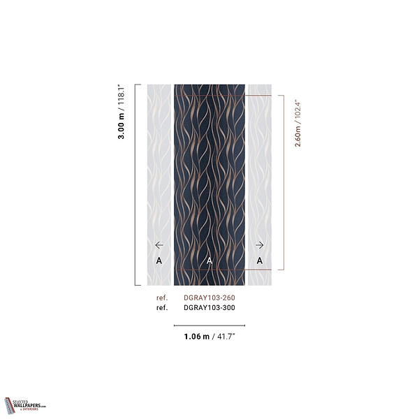 Unda wallpaper-Masureel-Selected Wallpapers-Interiors