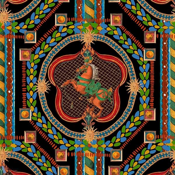 Venetian Ornament-behang-Mind the Gap-Anthracite-Rol-WP20767-Selected Wallpapers