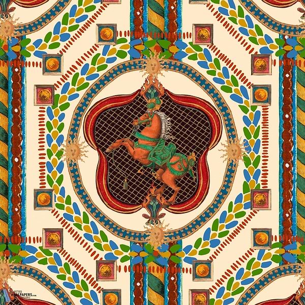 Venetian Ornament-behang-Mind the Gap-Beige-Rol-WP20769-Selected Wallpapers