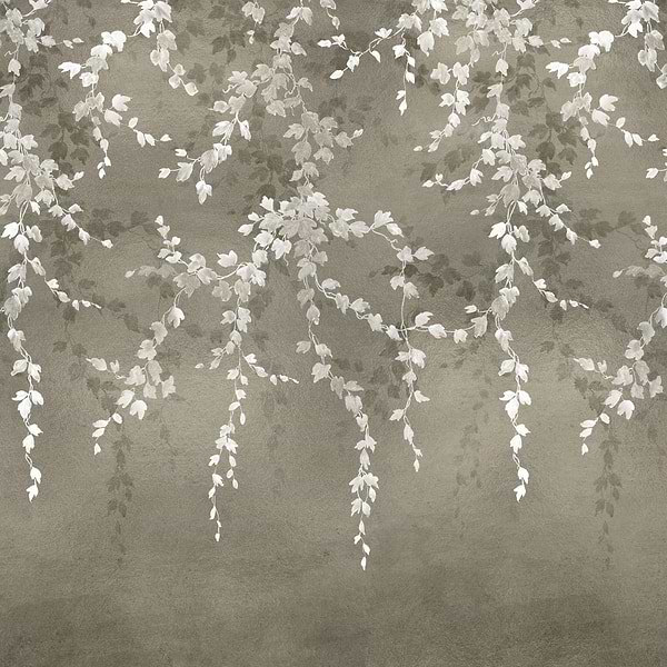 Vine Shadow wallpaper-Coordonne-Silver-Metallics-M2-Selected Wallpapers-Interiors
