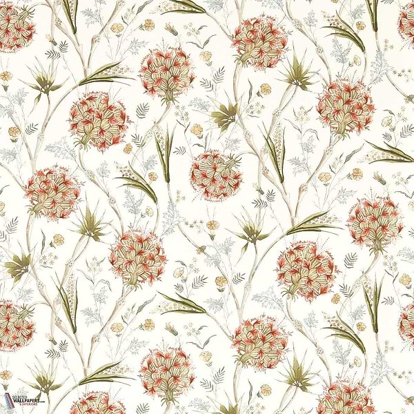 Wallichi behang-Zoffany-Russet/olive-Rol-Selected Wallpapers-Interiors