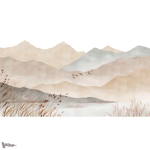 Warm Lake wallpaper-Les Dominotiers-Normal-Non Woven (70 cm)-M2-Selected Wallpapers-Interiors