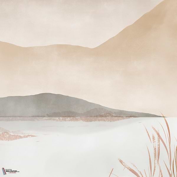Warm Lake wallpaper-Les Dominotiers-Selected Wallpapers-Interiors