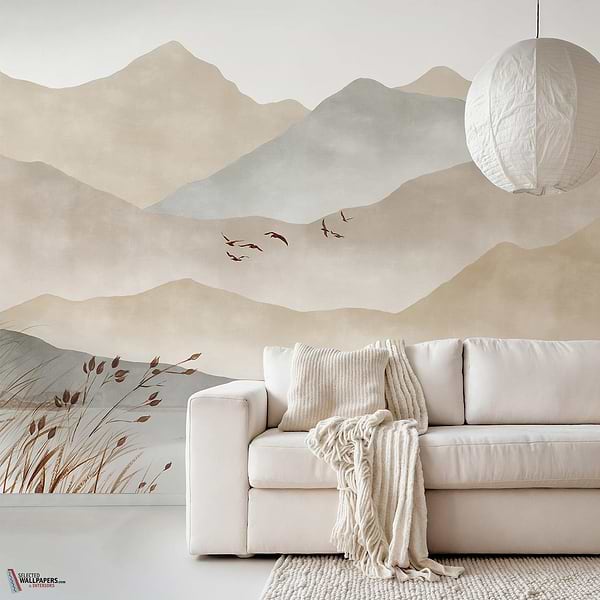 Warm Lake wallpaper-Les Dominotiers-Selected Wallpapers-Interiors