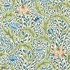 Wild Tulip & Vine wallpaper-Morris & Co-Nettle/Woad-Roll-Selected Wallpapers-Interiors