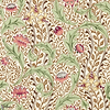 Wild Tulip & Vine wallpaper-Morris & Co-Rose/Linen-Roll-Selected Wallpapers-Interiors