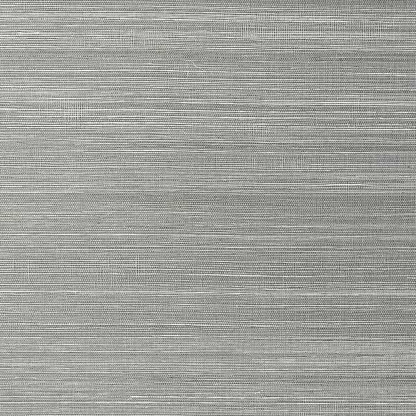 Windward Sisal-Thibaut-Steel-Roll-Selected-Wallpapers-Interiors