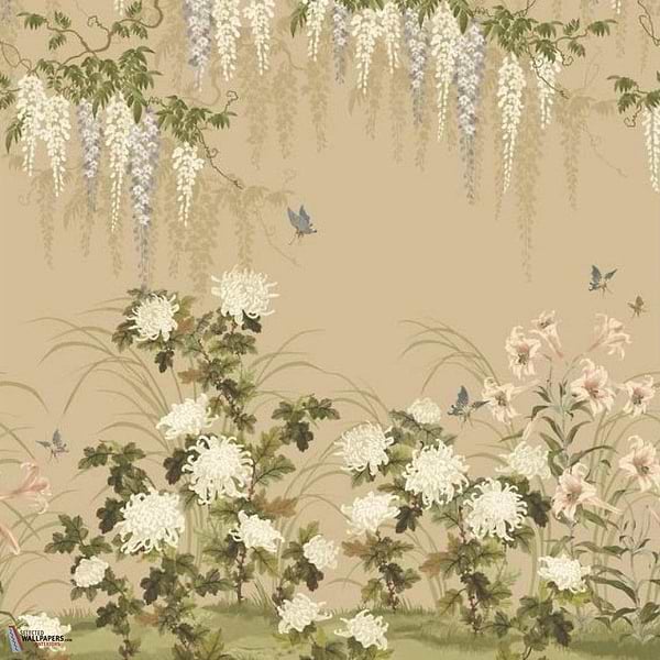 Wisteria Bloom Tapete-1838 wallcoverings-Alabaster-Set-Selected Wallpapers-Interiors