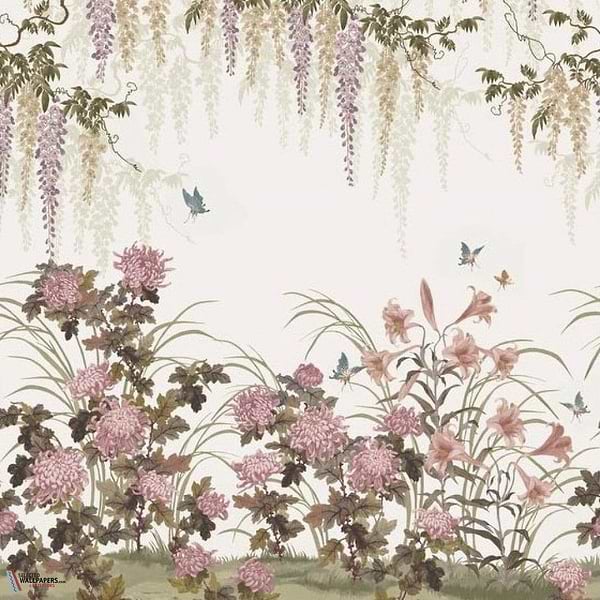 Wisteria Bloom Tapete-1838 wallcoverings-Heather-Set-Selected Wallpapers-Interiors