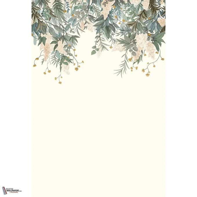 Wisteria Tapete-Casamance-Ivoire/Celadon-Set-Selected-Wallpapers-Interiors
