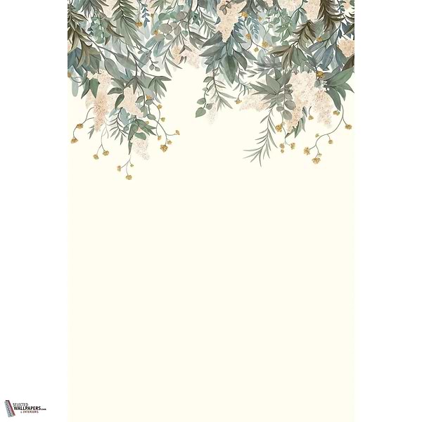 Wisteria wallpaper-Casamance-Ivoire/Celadon-Set-Selected-Wallpapers-Interiors
