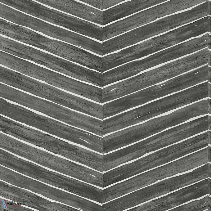 Wood Herringbone-Thibaut-Charcoal-Roll-Selected-Wallpapers-Interiors