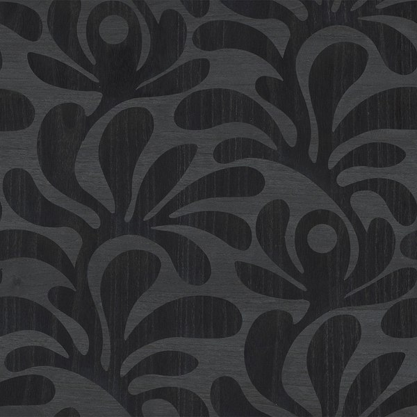 Woodblock Beetle Fern-Moooi-wallpaper-Ebony-Meter (M1)-Selected-Wallpapers-Interiors