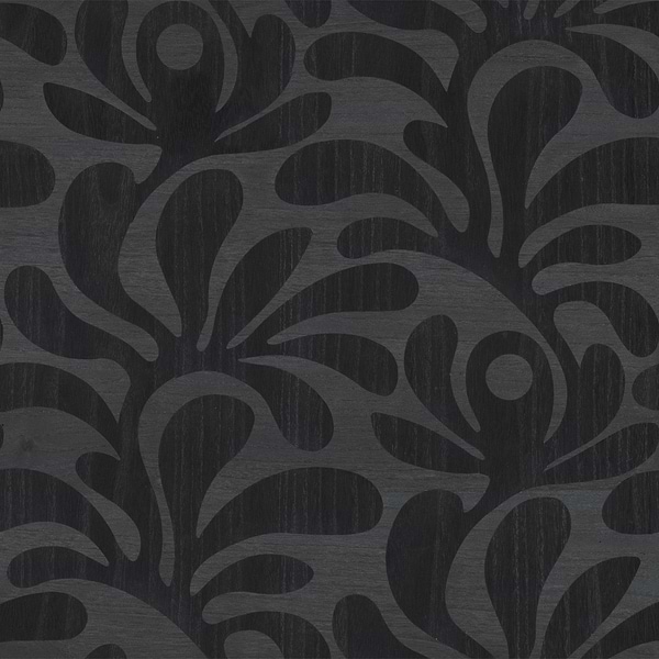 Woodblock Beetle Fern-Moooi-wallpaper-Ebony-Meter (M1)-Selected-Wallpapers-Interiors