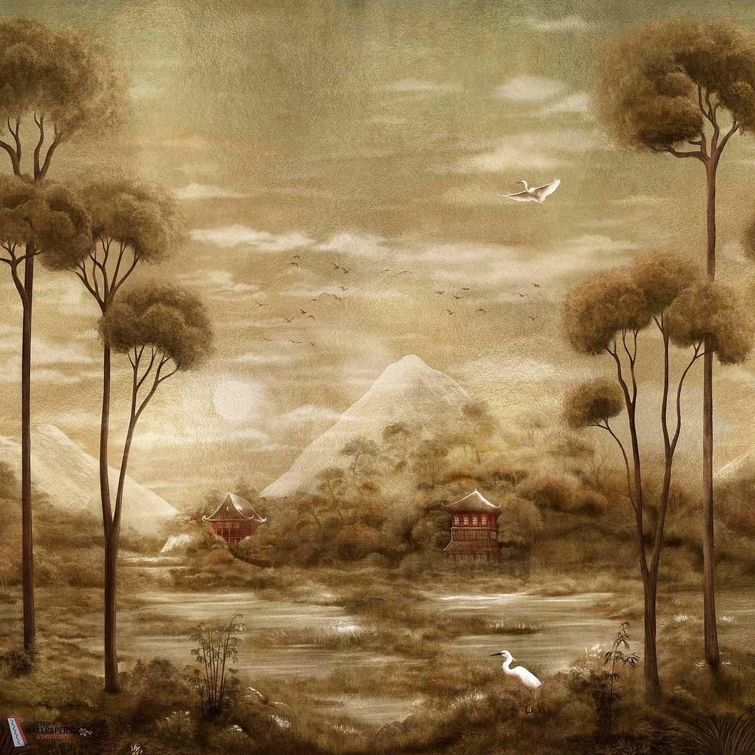 Xi Hu Lake behang-Coordonne-Gold-Metallics-M2-Selected Wallpapers-Interiors