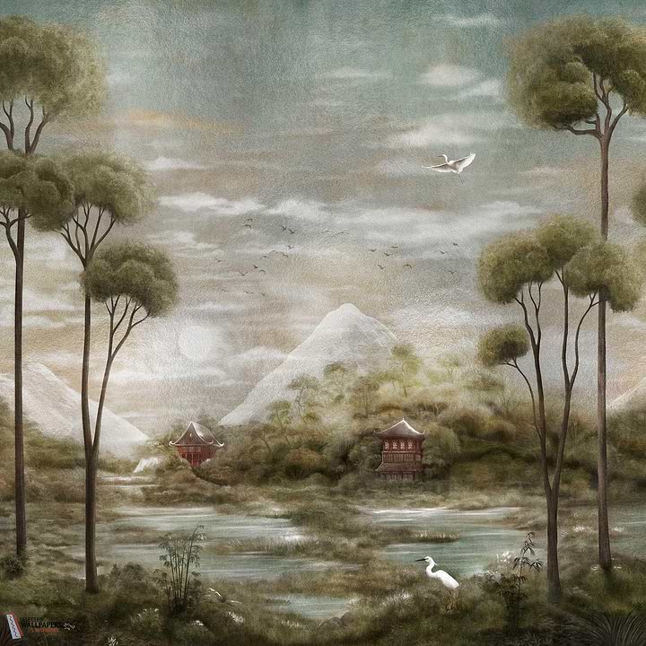 Xi Hu Lake behang-Coordonne-Silver-Metallics-M2-Selected Wallpapers-Interiors