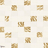 Yugen wallpaper-Masureel-Gold-Paneel A-260 cm-Selected Wallpapers-Interiors
