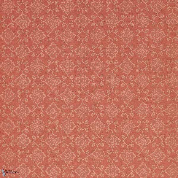 Floral Tracery wallpaper-Zoffany-Deep salmon-Roll-Selected Wallpapers-Interiors