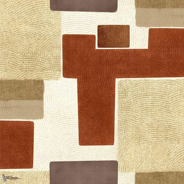 Zacatecas wallpaper-Coordonne-Terracotta-Roll-Selected Wallpapers-Interiors