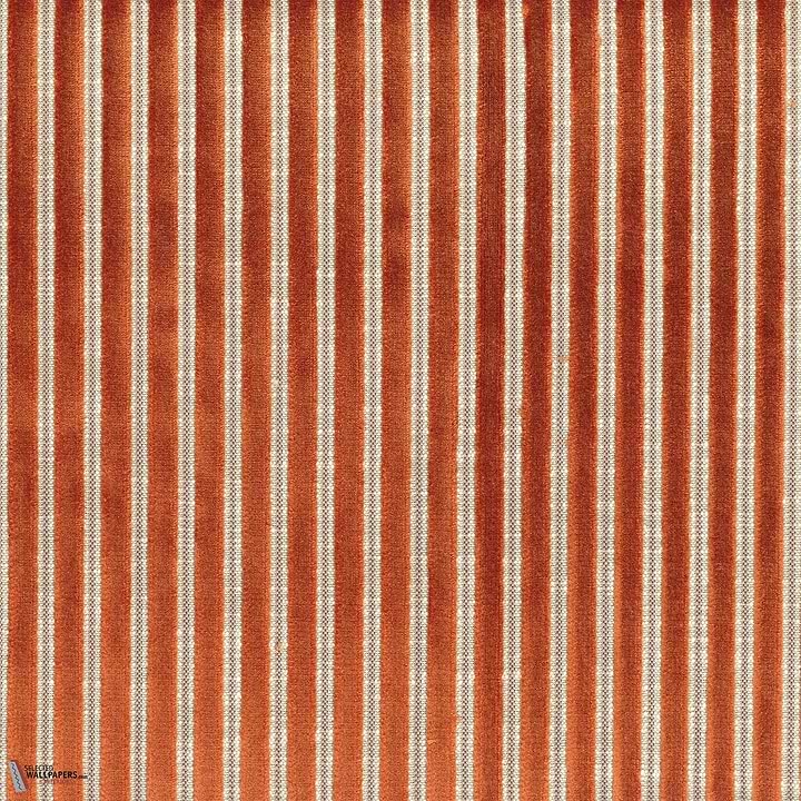 Zebu fabric-Casamance-Orange Brule-Meter (M1)-Selected-Wallpapers-Interiors