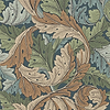 Acanthus Tapete in Slate Blue/Thyme van Morris & Co