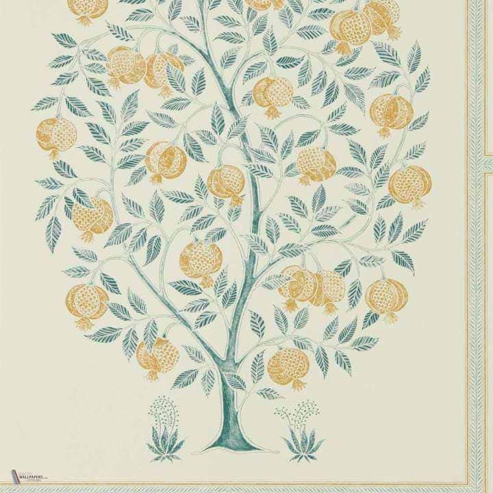 Anaar Tree wallpaper in Grey/Woad van Sanderson