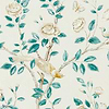 Andhara Tapete in Teal/Cream van Sanderson