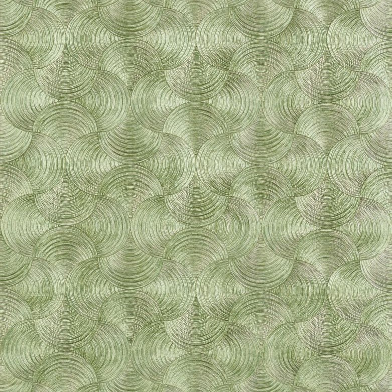Aphelie wallpaper in Vert Metallique by Casamance