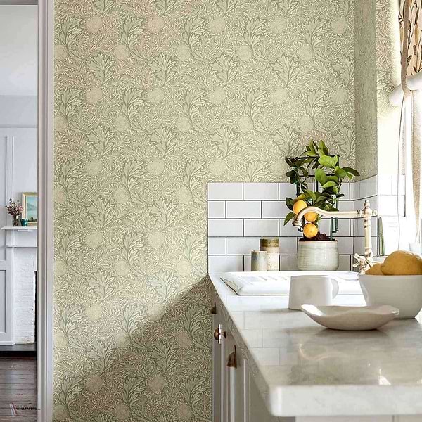 Apple wallpaper van Morris & Co