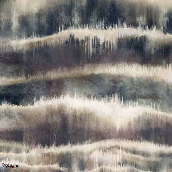 Aquarell behang in Black van Texam