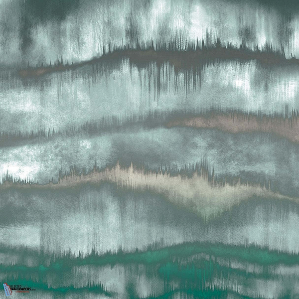 Aquarell behang in Green van Texam