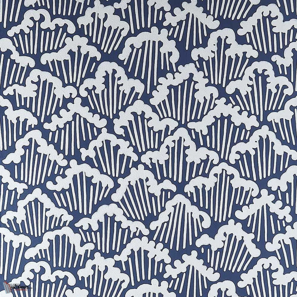 Aranami wallpaper in Stiffkey Blue van Farrow & Ball