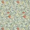 Arbutus Tapete in Blue/Pink van Morris & Co