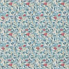 Arbutus wallpaper in Woad/Russet van Morris & Co