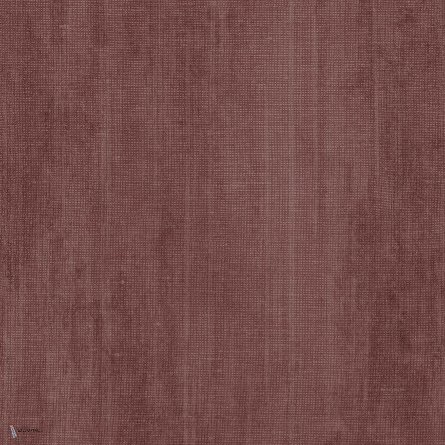 Washed Linen Tapete in Maroon von Arte