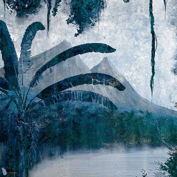 Borneo Tapete in Blue van Texam