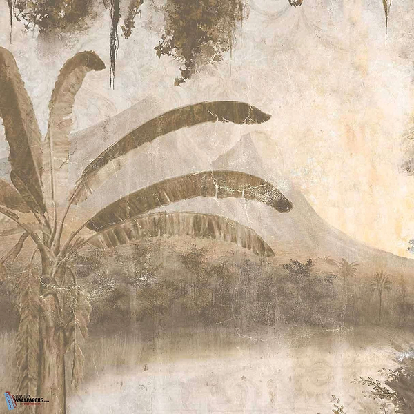 Borneo behang in Sepia van Texam