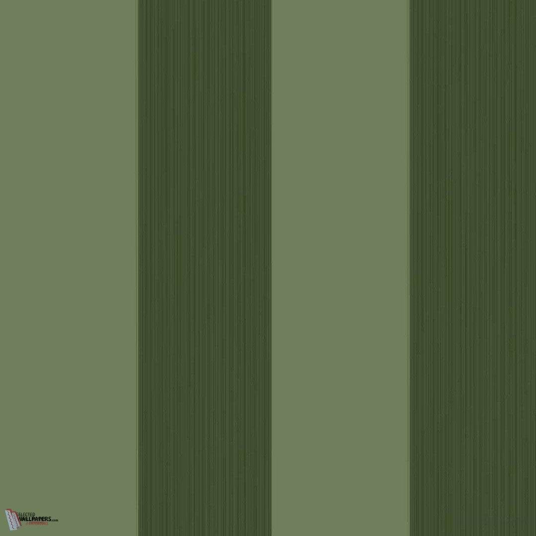 Broad Stripe wallpaper in Calke Green van Farrow & Ball
