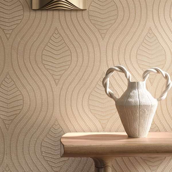 Brodelia Tapete-Casamance-Selected Wallpapers-Interiors